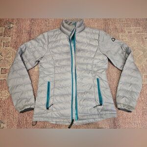 Sierra designs women’s fitted grey and teal puffy size medium